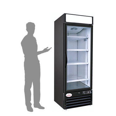 NEW 1 Glass Door Shallow Display 115V Slim Refrigerator Beverage IDW G-11C  #8671